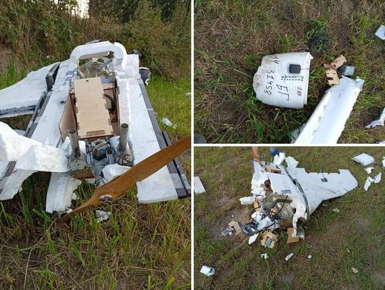 Majdan-Sielec: Dron z napisami w cyrylicy spadł w polu. Prokuratura w Zamościu: “Nie było wybuchu”