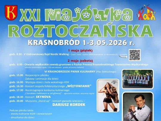 Majówka Roztoczańska w Krasnobrodzie. Trzy dni atrakcji, koncertów i rodzinnej zabawy