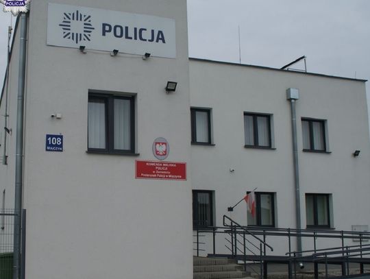 Posterunek Policji w Miączynie.