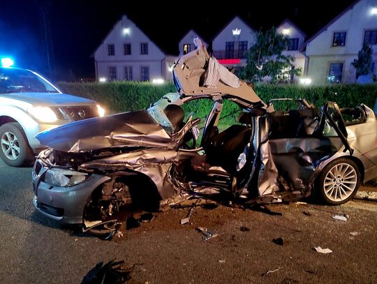 Śmiertelny wypadek w Międzyrzecu Podlaskim. Nie żyje jedna osoba, trzy w szpitalu [WIDEO, ZDJĘCIA]