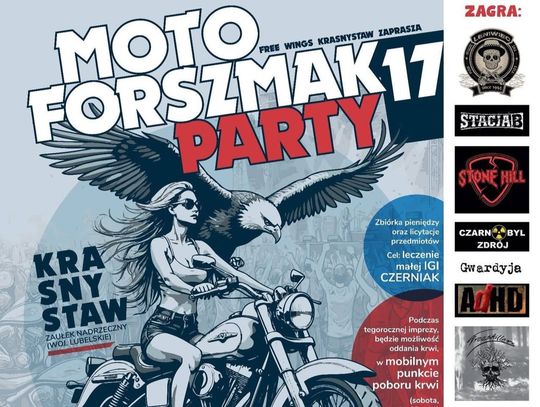 Moto Forszmak Party w Krasnymstawie. Impreza rozpoczyna się 5 czerwca i potrwa cały weekend.