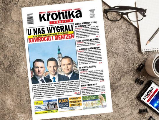 Najnowszy numer "Kroniki Tygodnia" kupicie już we wtorek 20 maja. Szukajcie go w punktach sprzedaży. Na stronie www.eprasa.pl gazeta dostępna jest w wersji elektronicznej.