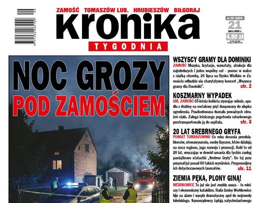 Najnowszy numer "Kroniki Tygodnia" kupicie już 21 lipca. Szukajcie go w punktach sprzedaży. Na stronie www.eprasa.pl gazeta dostępna jest w wersji elektronicznej.