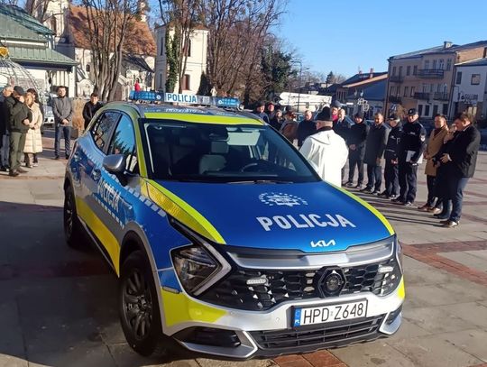Komisariat Policji w Szczebrzeszynie wzbogacił swój tabor o nowy oznakowany radiowozów Kia Sportage.