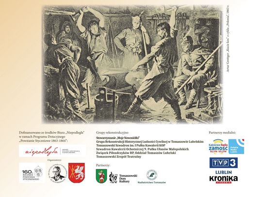 Obchody 160. rocznicy powstania styczniowego w Tomaszowie Lub. [PROGRAM]