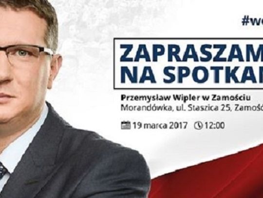 Oko w oko z politykiem. Stanisław Wipler przyjeżdża do Zamościa