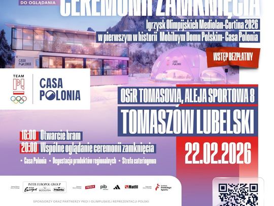 Olimpijski finał w sercu Roztocza! Tomaszów Lubelski zaprasza do Casa Polonia Olimpijski finał w sercu Roztocza! Tomaszów Lubelski zaprasza do Casa Polonia