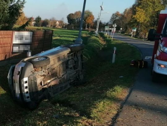 Olszanka: Ciągnik rozpadł się na dwie części