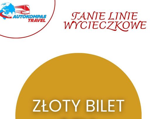 W kategorii Produkt Roku plebiscytu „Perły Biznesu” bierze udział autorski projekt firmy Autokompas Travel – „Złoty Bilet”.