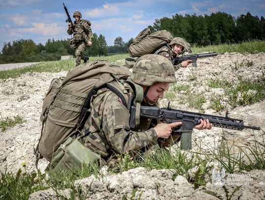 Pętla taktyczna szkolenia podstawowego nowo wcielonych żołnierzy 19 Nadbużańskiej Brygady Obrony Terytorialnej w Chełmie.
