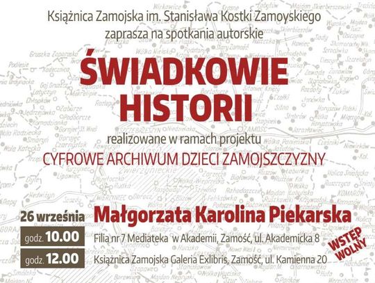 Poruszające historie Dzieci Zamojszczyzny. Książnica zaprasza na spotkania autorskie