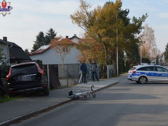 Potrącenie cyklisty w Sitańcu.