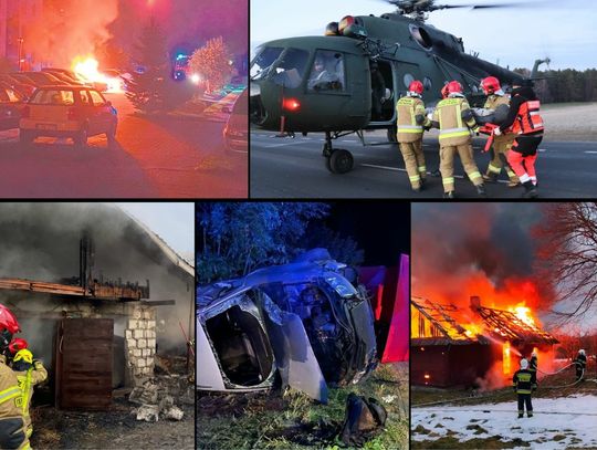 Pożary, wypadki, ofiary śmiertelne. Tomaszowska straż podsumowała 2022 rok