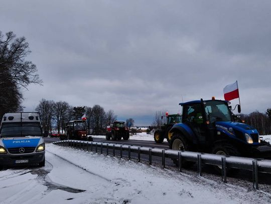 Protest rolników na DK 17. Spowolnienia ruchu między Sitańcem a Krasnem [ZDJĘCIA]