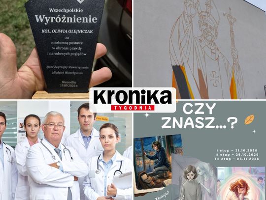Oto przegląd najciekawszych wiadomości, które opublikowaliśmy 26-27 września 2026 na stronie internetowej Kroniki Tygodnia.