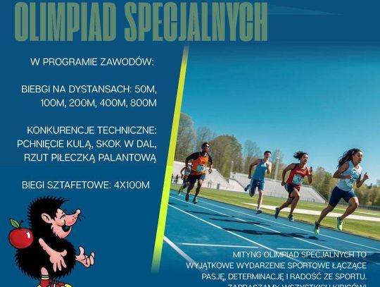 Zawodnicy z całego województwa lubelskiego spotkają się w Tomaszowie Lubelskim podczas Lubelskiego Mityngu Lekkoatletycznego Olimpiad Specjalnych.