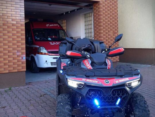 Ochotnicza Straż Pożarna w Hrubieszowie otrzymała dofinansowanie na zakup pojazdu typu quad.