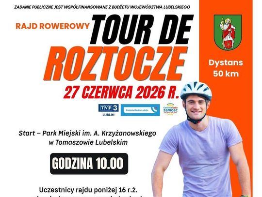 Miłośnicy aktywnego wypoczynku mogą wziąć udział w rajdzie rowerowym „Tour de Roztocze”, który odbędzie się 27 czerwca.