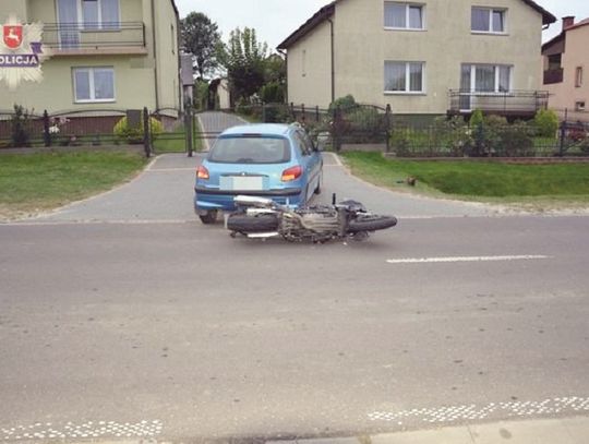 Ranny motocyklista