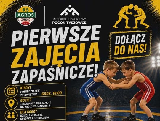 W Zamościu reaktywowana została sekcja zapaśnicza działająca przy Miejskim Klubie Sportowym Pogoń Tyszowce.