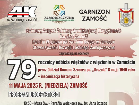 Rocznica odbicia więźniów z komunistycznego więzienia w Zamościu. Sprawdź program uroczystości