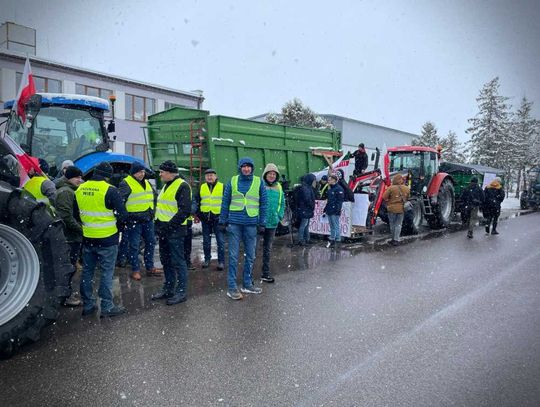 Rolniczy protest w Hrubieszowie. "Straciliśmy już wszelką cierpliwość"