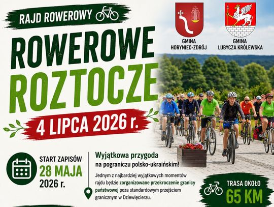 Rowerowe Roztocze 2026. 28 maja ruszają zapisy na rajd przez Polskę i Ukrainę Uczestnicy przejadą trasą prowadzącą przez Roztocze oraz pogranicze polsko-ukraińskie.