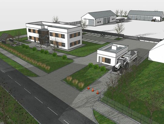 Wizualizacja planowanych do budowy budynków w gminie Sitno.