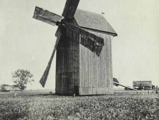 Wypadki w młynach nie należały do rzadkości. Kamienie młyńskie – najczęściej piaskowcowe – przy dużej prędkości obrotu pękały i rozrywały się z ogromną siłą. /Na zdjęciu wiatrak na terenie pow. bialskiego, fot. z ok. 1930 r.