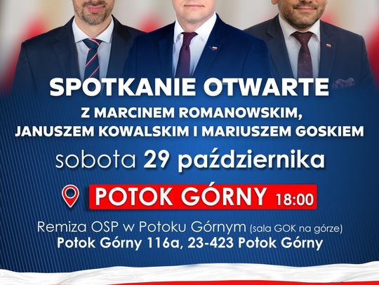 Spotkanie otwarte z Marcinem Romanowskim, Januszem Kowalskim i Mariuszem Goskiem