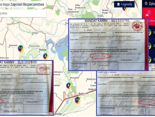 11 maja policjanci zamojskiego ruchu drogowego weryfikowali zgłoszenia naniesione na Krajową Mapę Zagrożeń Bezpieczeństwa w Tworyczowie (gmina Sułów).