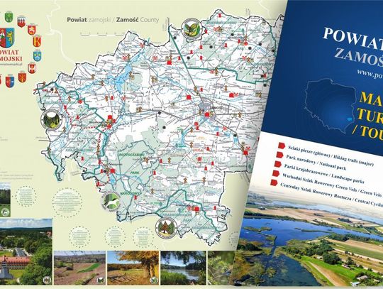 Starostwo wydało mapę turystyczną powiatu zamojskiego. Jest na niej wiele ciekawostek