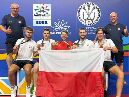 Studenci Akademii Zamojskiej zdominowali w Salerno (Włochy) męską rywalizację w Akademickich Igrzyskach Europejskich w tenisie stołowym.