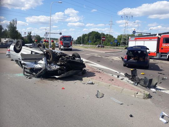 Na ulicy Piaseckiej w Świdniku zderzyły się trzy samochody osobowe.