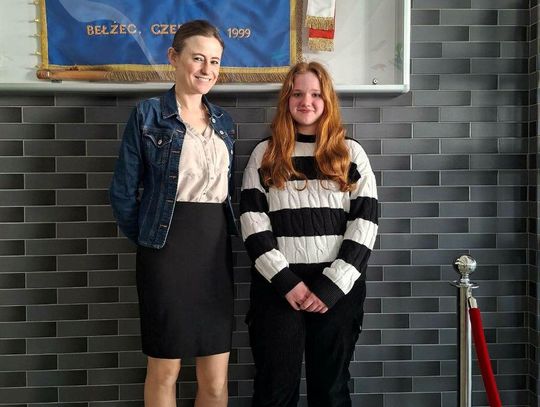 Ula Woś, uczennica klasy 7a Szkoły Podstawowej im. Papieża Jana Pawła II w Bełżcu, została laureatką wojewódzkiego konkursu kuratoryjnego z języka niemieckiego.