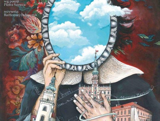 Plakat spektaklu jubileuszowego 50 Zamojskiego Lata Teatralnego. Autorką plakatu jest Agnieszka Rzeźniak.