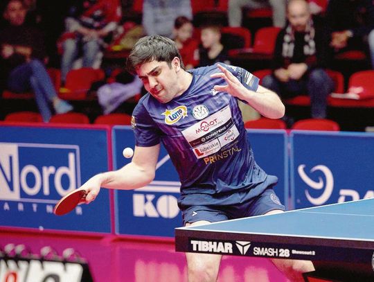 Tenis stołowy: Trefl Zamość. Zdani nie tylko na siebie Na zdjęciu Amirreza Abbasi.
