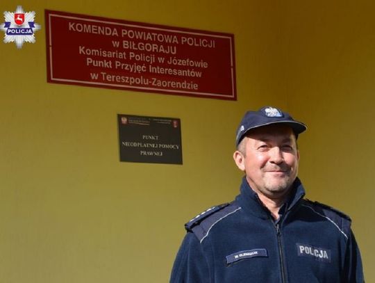 Tereszpol-Zaorenda: Policjant przyjmie obywatela w punkcie 
