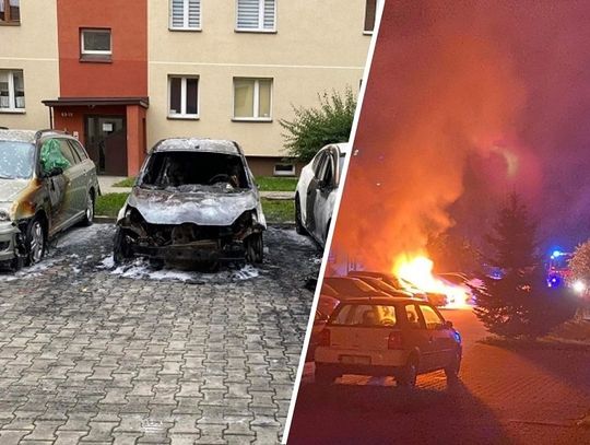 Tomaszów Lub.: W nocy na osiedlu spłonęły trzy samochody!