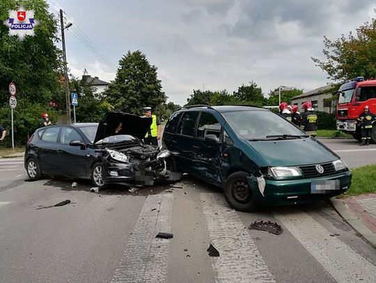 Tomaszów Lub.: Wypadek na skrzyżowaniu Żeromskiego z Królewską