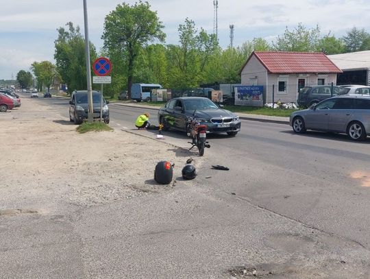 Tomaszów Lubelski: Potrącenie motorowerzysty. 57-latek trafił do szpitala