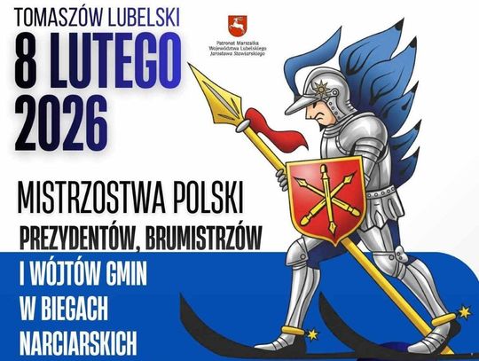 8 lutego 2026 roku w Tomaszowie Lubelskim odbędą się Mistrzostwa Polski Starostów, Prezydentów, Burmistrzów i Wójtów w Biegach Narciarskich.
