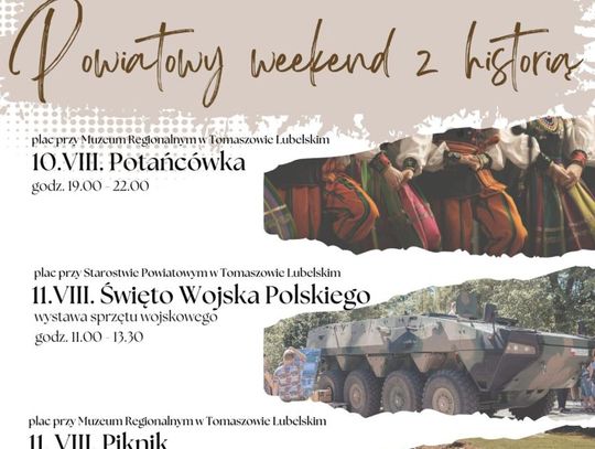 Tomaszów Lubelski: Przed nami Powiatowy Weekend z Historią