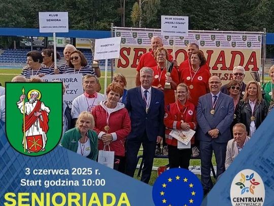 3 czerwca odbędzie się III edycja SENIORIADY – Aktywni Seniorzy w Mieście – Festiwal Sportu i Kultury.