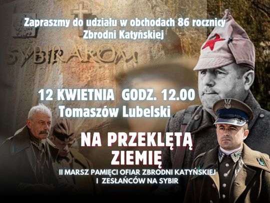 Tomaszów Lubelski: Uroczystości upamiętniające ofiary Katynia i Smoleńska [PROGRAM]