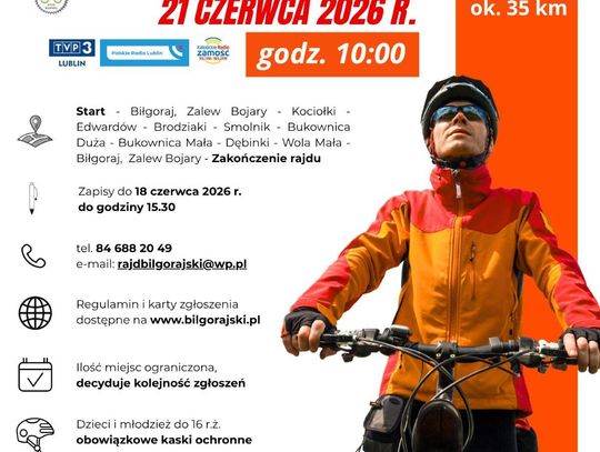 Tour de Roztocze 2026. Rowerzyści wyruszą z Biłgoraja na trasę przez malownicze zakątki powiatu