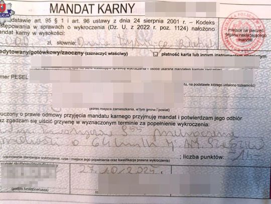 Tworyczów: 52-latek stracił prawo jazdy za przekroczenie prędkości w terenie zabudowanym