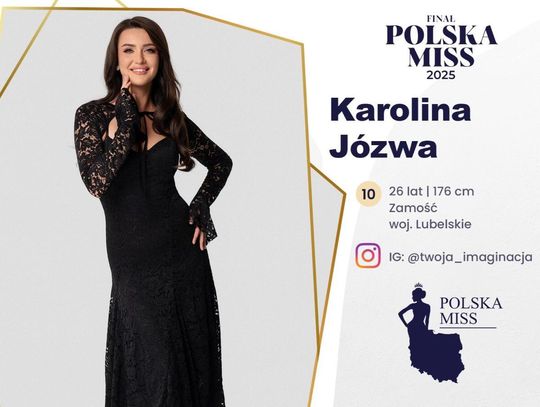 Karolina Józwa jest w finale konkursu Polska Miss.