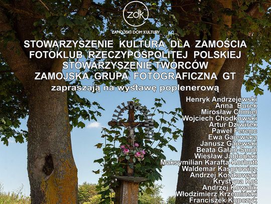 Zamojski Dom Kultury zaprasza 7 października o godz. 17 na uroczyste otwarcie wystawy poplenerowej VI Ogólnopolskiego Pleneru Fotograficznego „ROZTOCZE - 2026”.