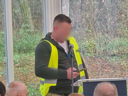 35-letni mieszkaniec gminy Wisznice wielokrotnie protestował, stając w obronie polskich rolników. Na zdjęciu, w trakcie spotkania rolników z wiceministrem Jackiem Czerniakiem, w Roskoszy, w listopadzie ub. roku